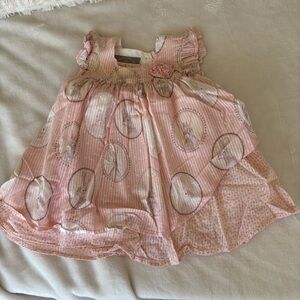 Pippa & Julie pink Easter dress bunny 12 month baby girl pink